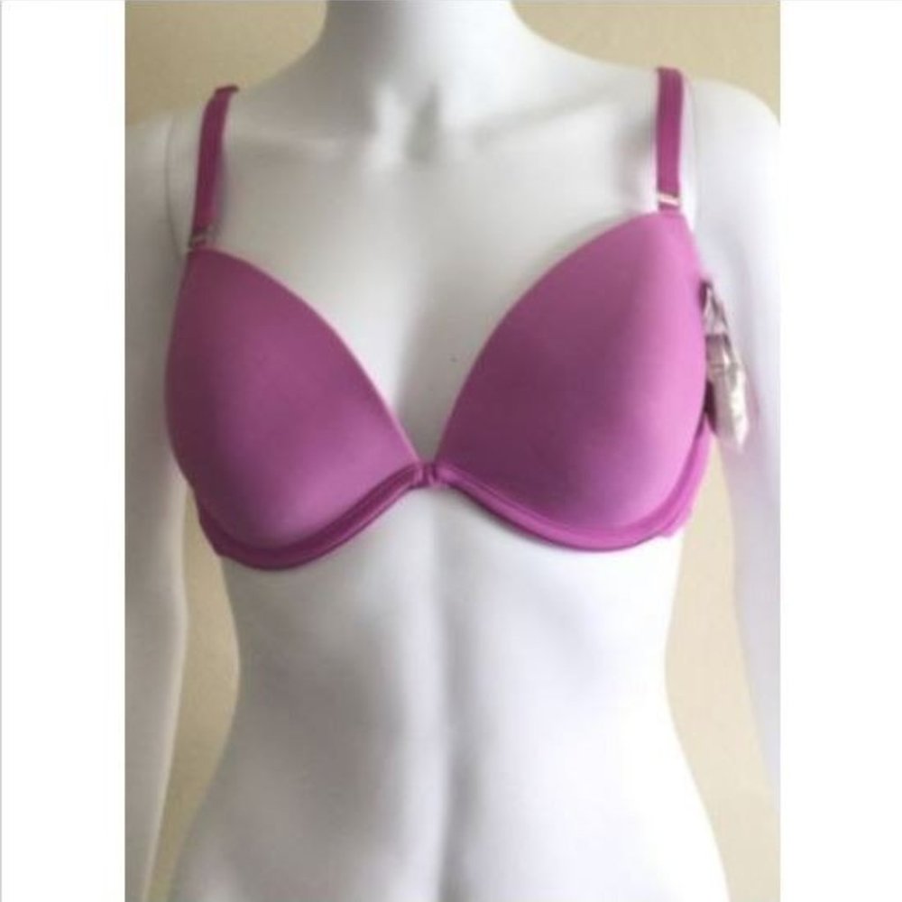 Frederick's of Hollywood Bra 38B Purple Plunge NWT